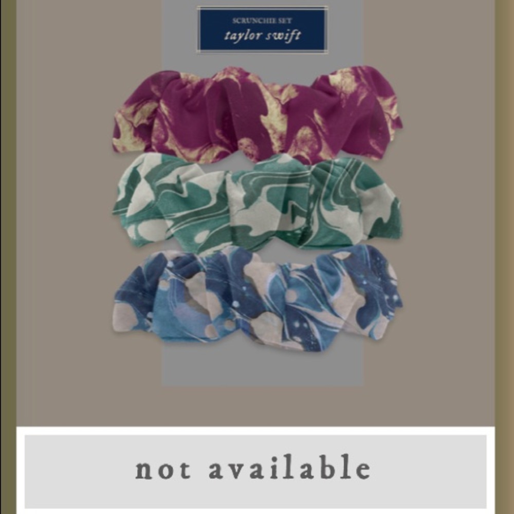 BUNDLE of 9 taylor swift scrunchies set hair ties - Picture 3 of 16